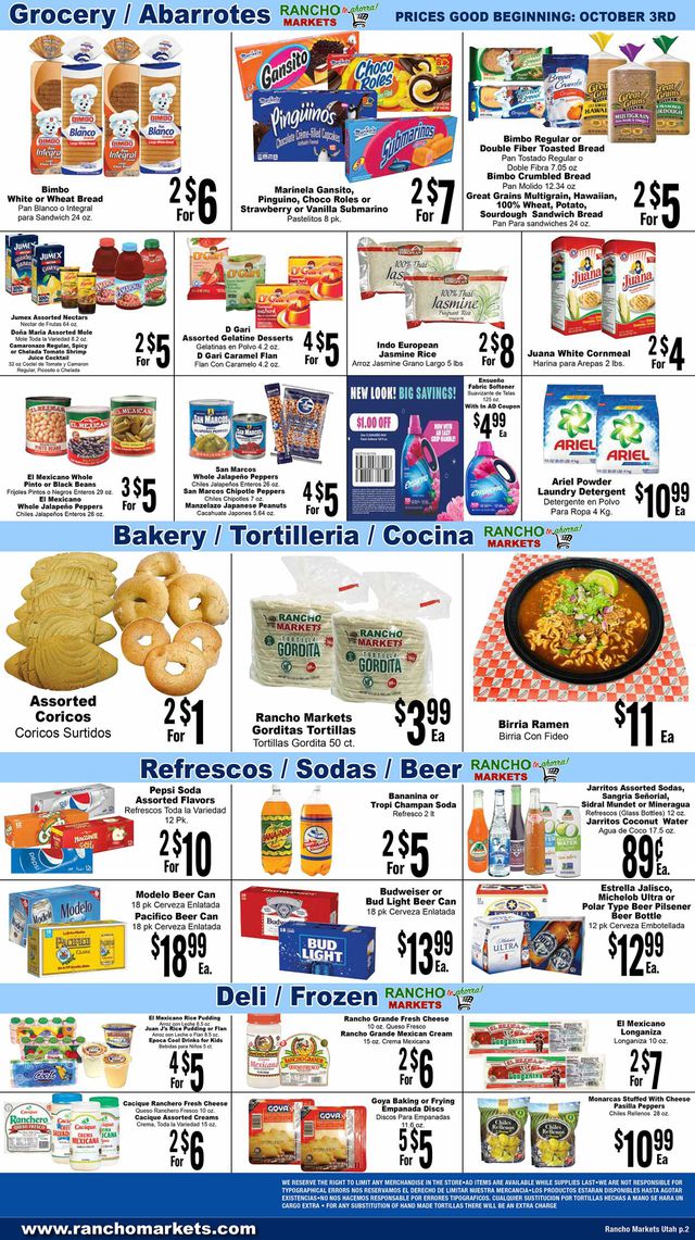 Catalogue Rancho Markets from 10/03/2023