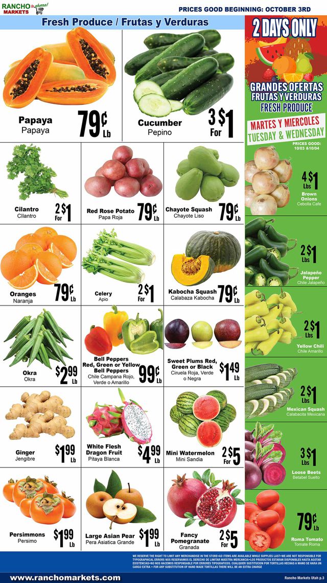 Catalogue Rancho Markets from 10/03/2023