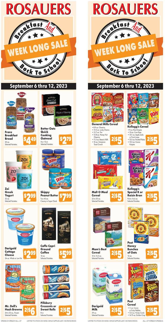 Catalogue Rosauers from 09/06/2023