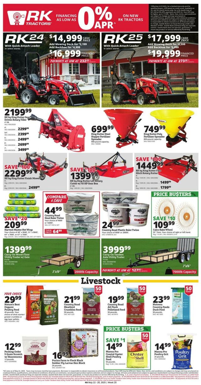Catalogue Rural King from 05/22/2025