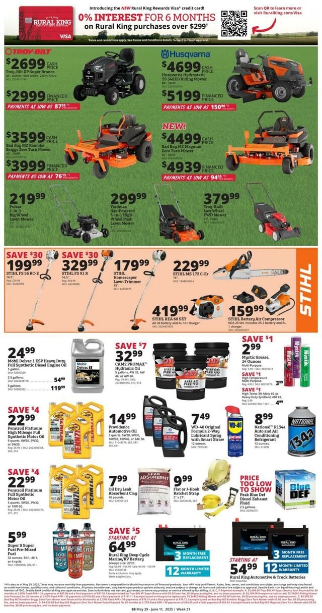 Catalogue Rural King from 05/29/2025