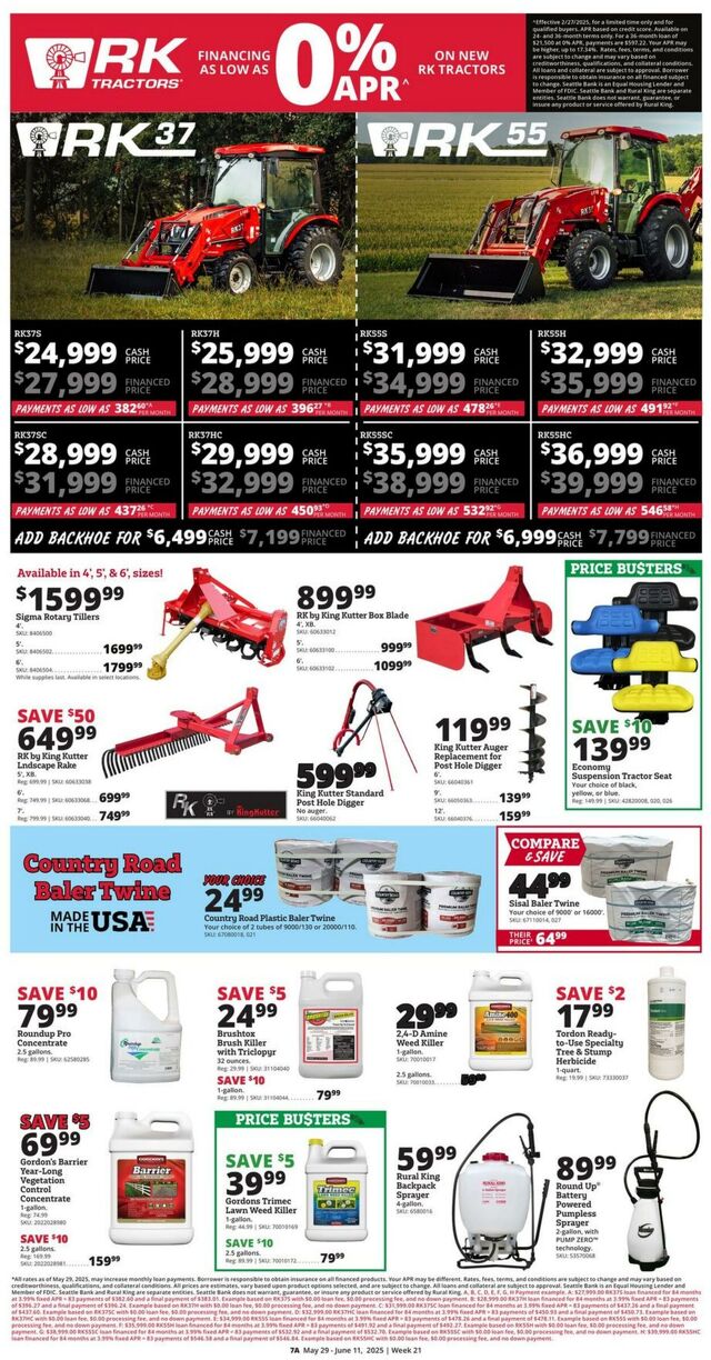 Catalogue Rural King from 05/29/2025