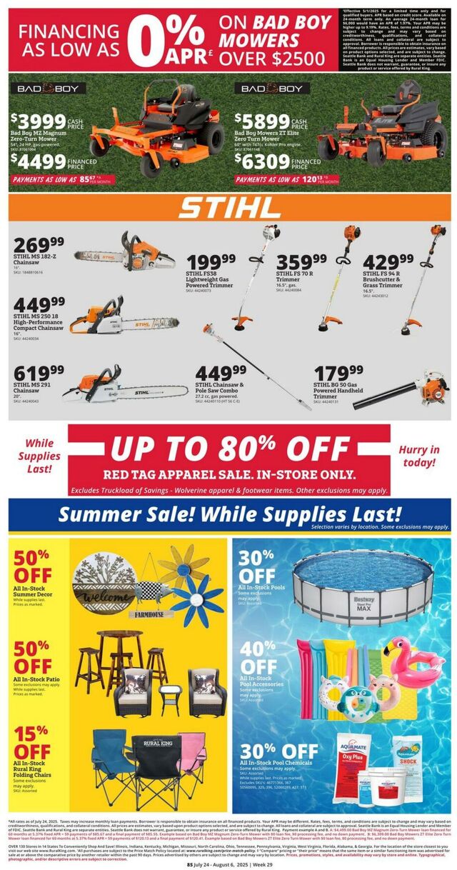 Catalogue Rural King from 07/24/2025