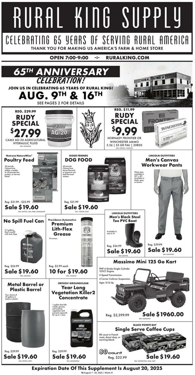 Catalogue Rural King from 08/07/2025