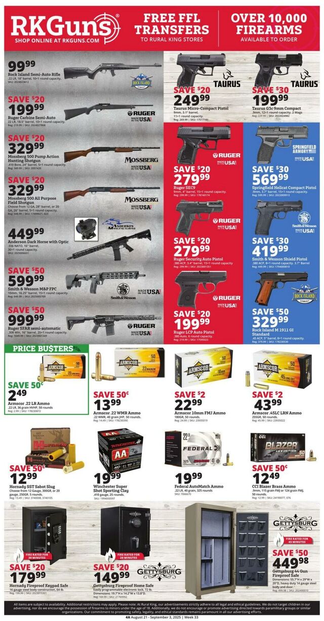 Catalogue Rural King from 08/21/2025