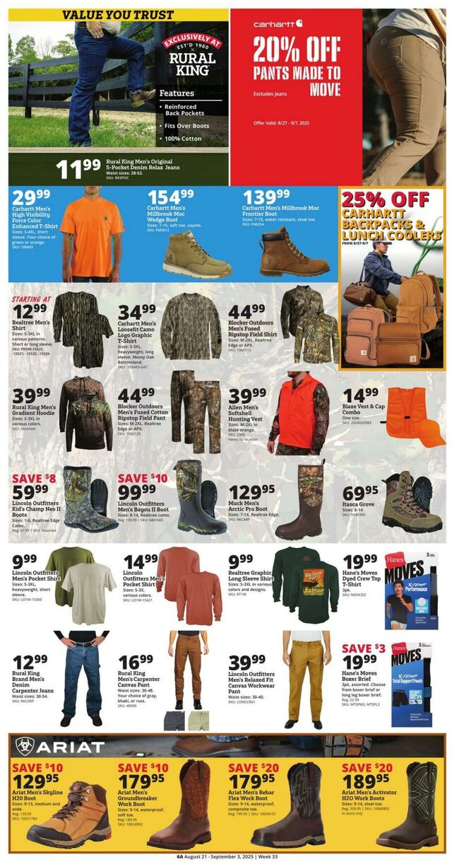 Catalogue Rural King from 08/21/2025