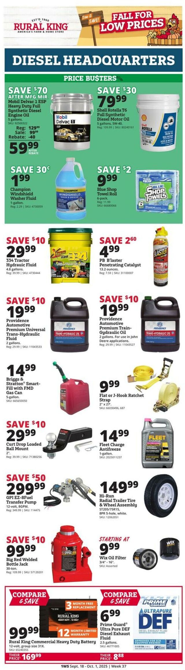 Catalogue Rural King from 09/18/2025