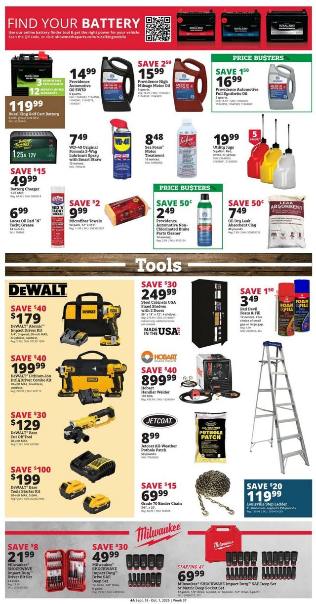 Catalogue Rural King from 09/18/2025