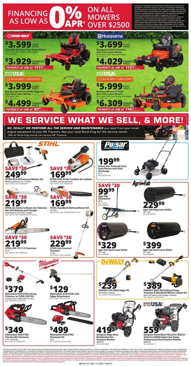 Catalogue Rural King from 02/26/2026