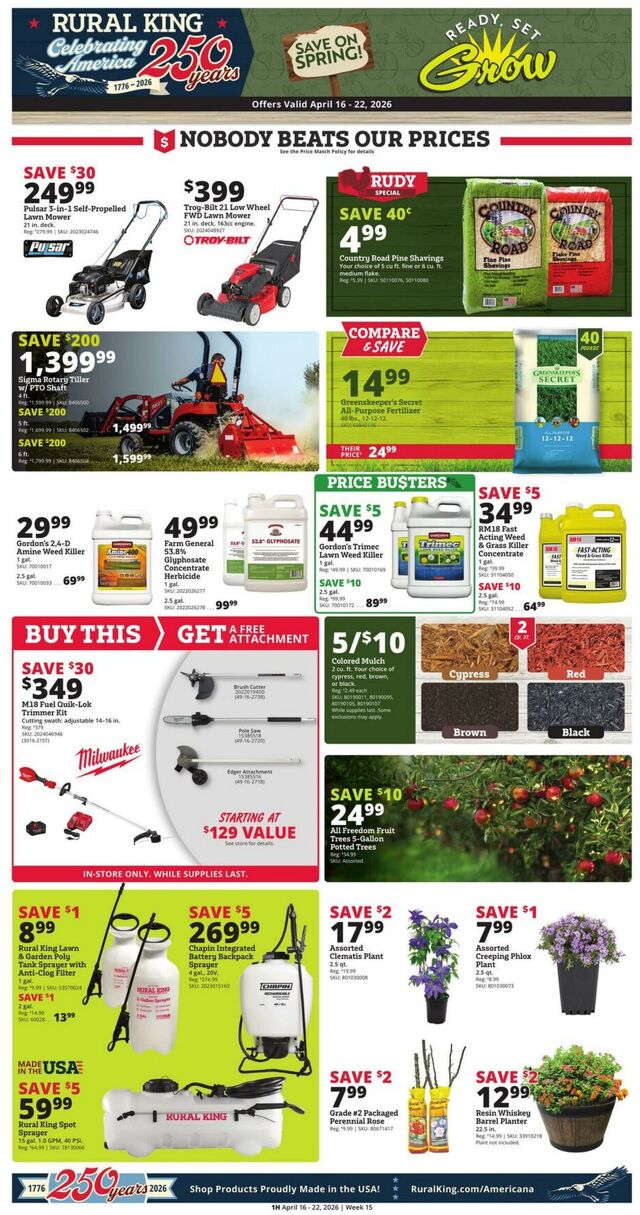 Catalogue Rural King from 04/16/2026