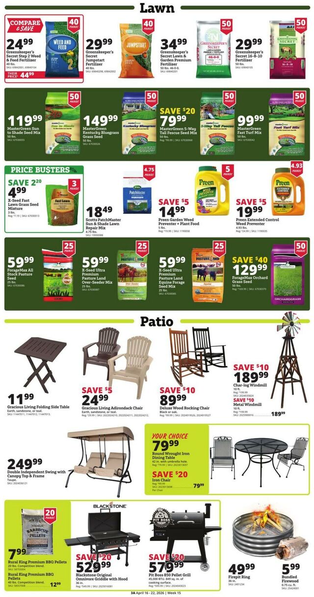Catalogue Rural King from 04/16/2026