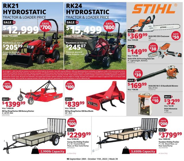 Catalogue Rural King from 09/28/2023