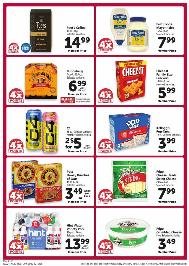 Catalogue Safeway from 10/02/2024