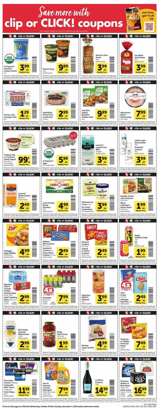 Catalogue Safeway from 10/30/2024