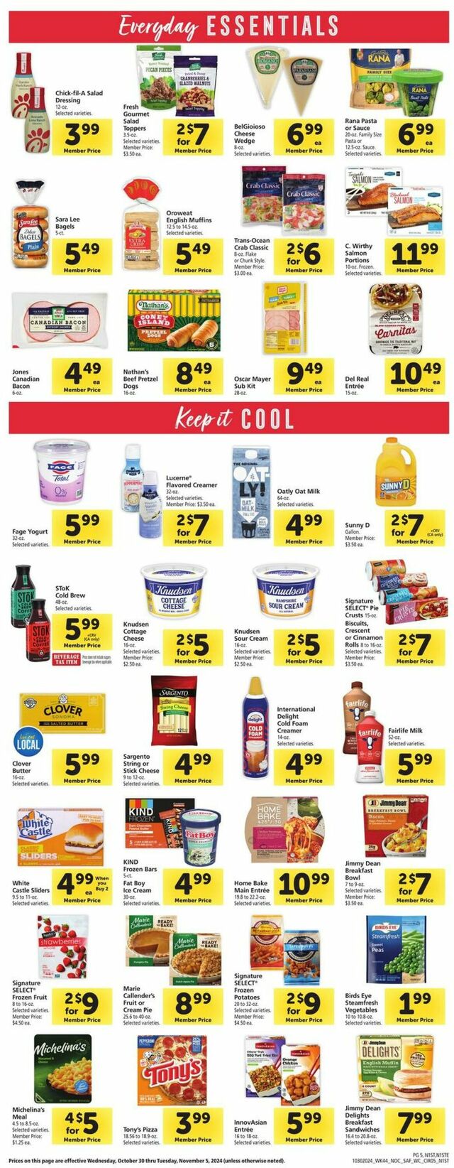 Catalogue Safeway from 10/30/2024