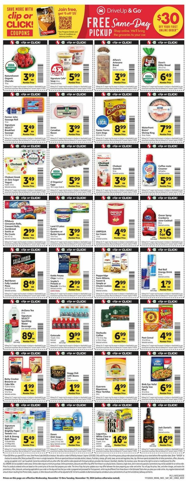 Catalogue Safeway from 11/13/2024