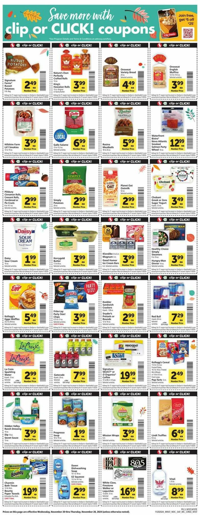 Catalogue Safeway from 11/20/2024