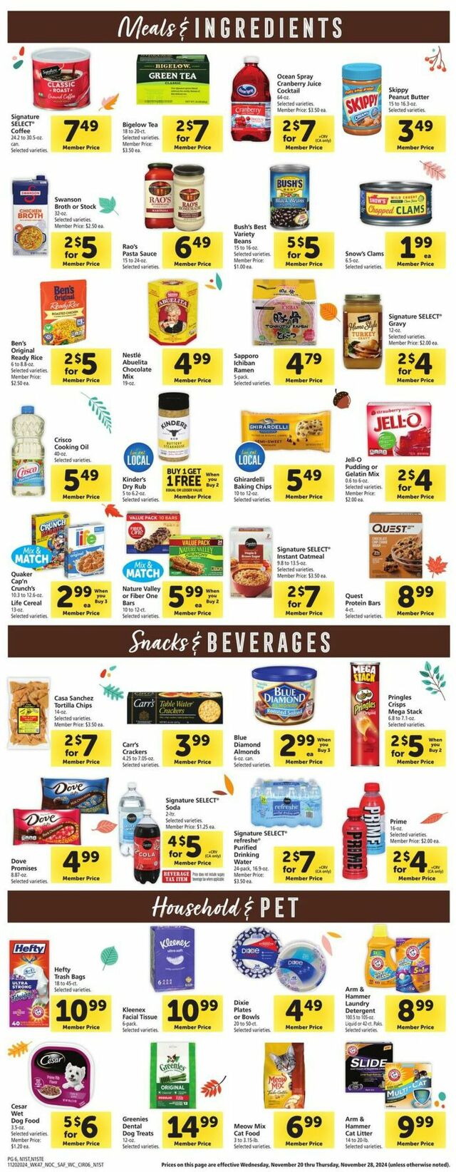 Catalogue Safeway from 11/20/2024