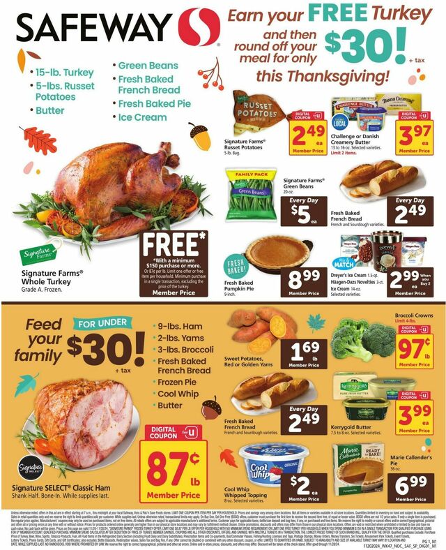 Catalogue Safeway from 11/20/2024