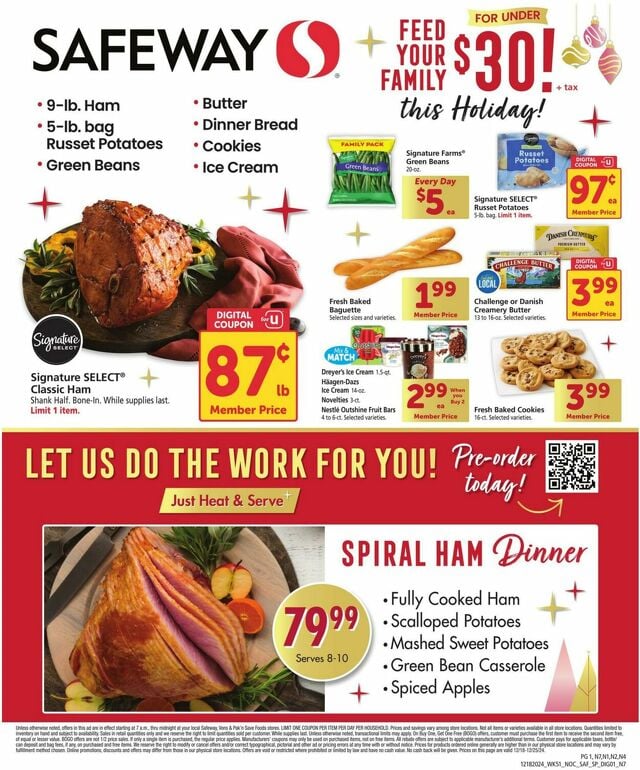 Catalogue Safeway from 12/18/2024