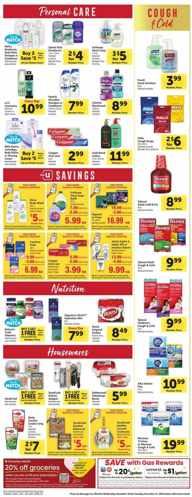 Catalogue Safeway from 12/26/2024