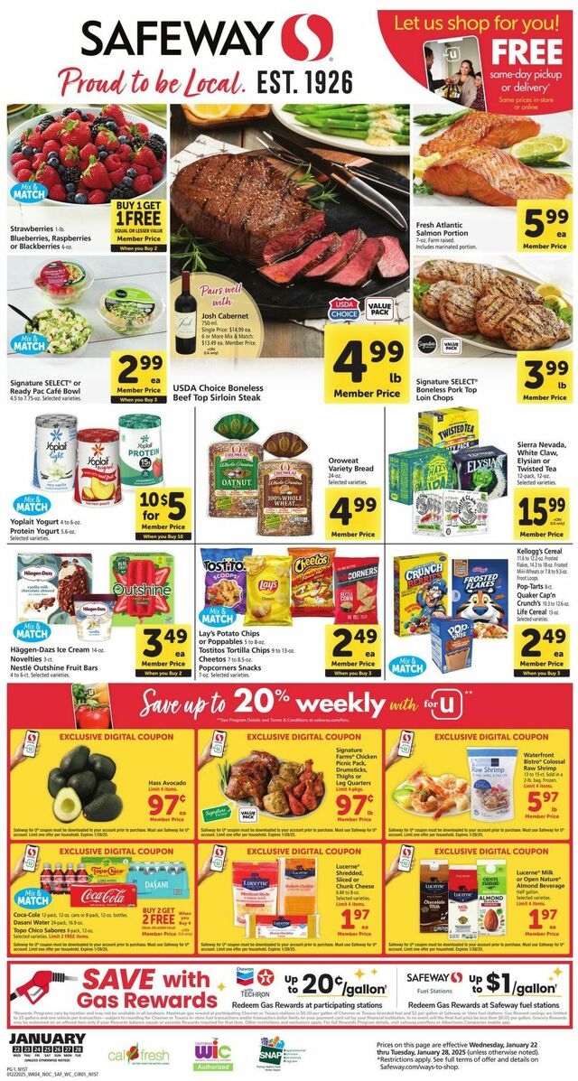 Catalogue Safeway from 01/22/2025