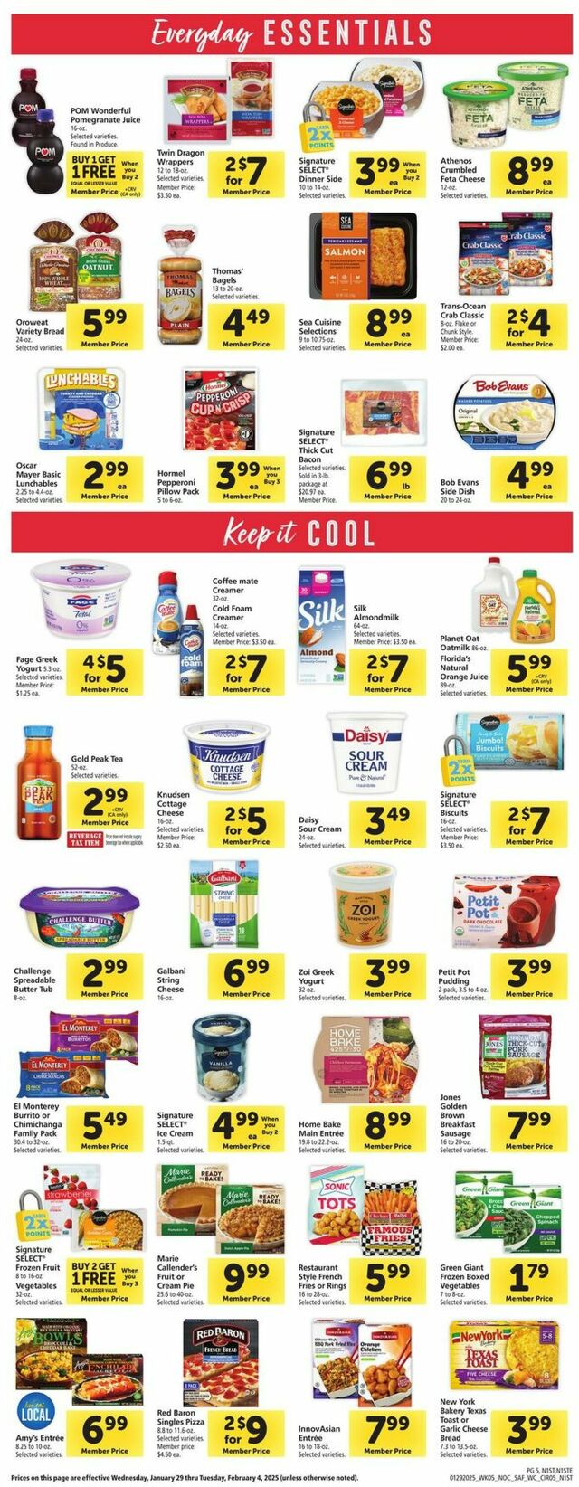 Catalogue Safeway from 01/29/2025