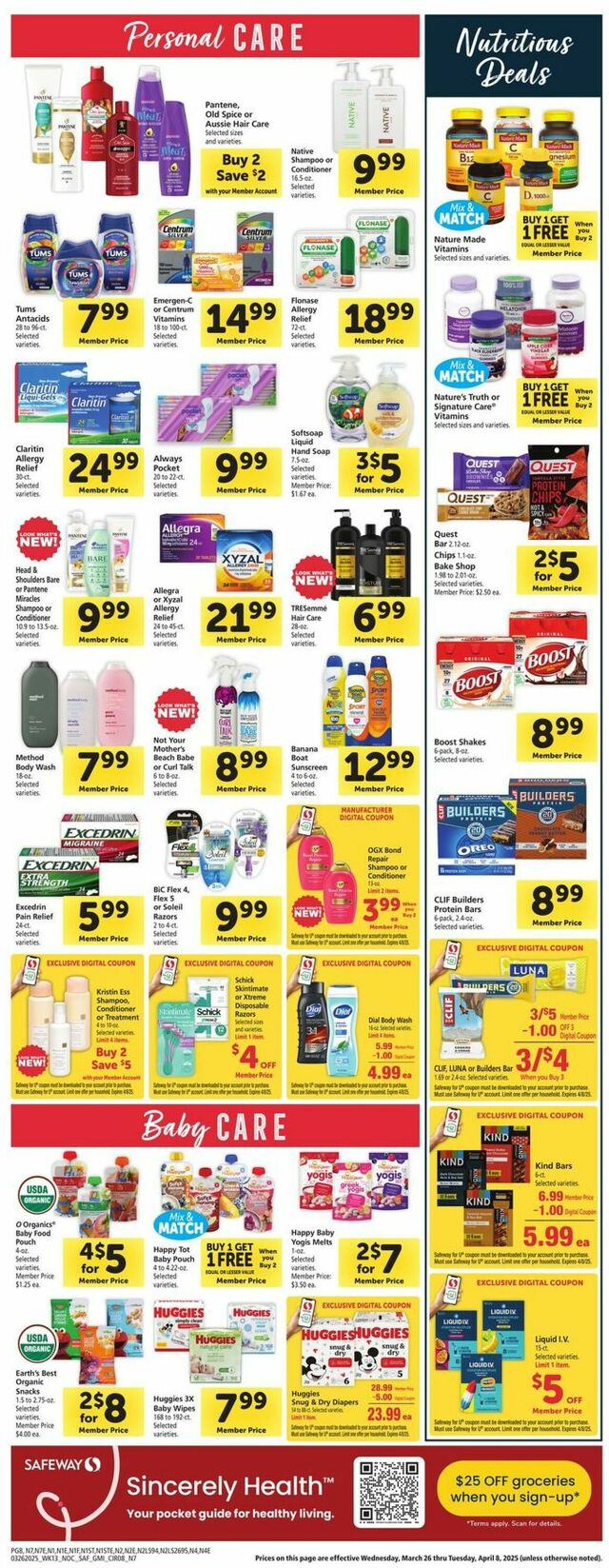 Catalogue Safeway from 03/26/2025