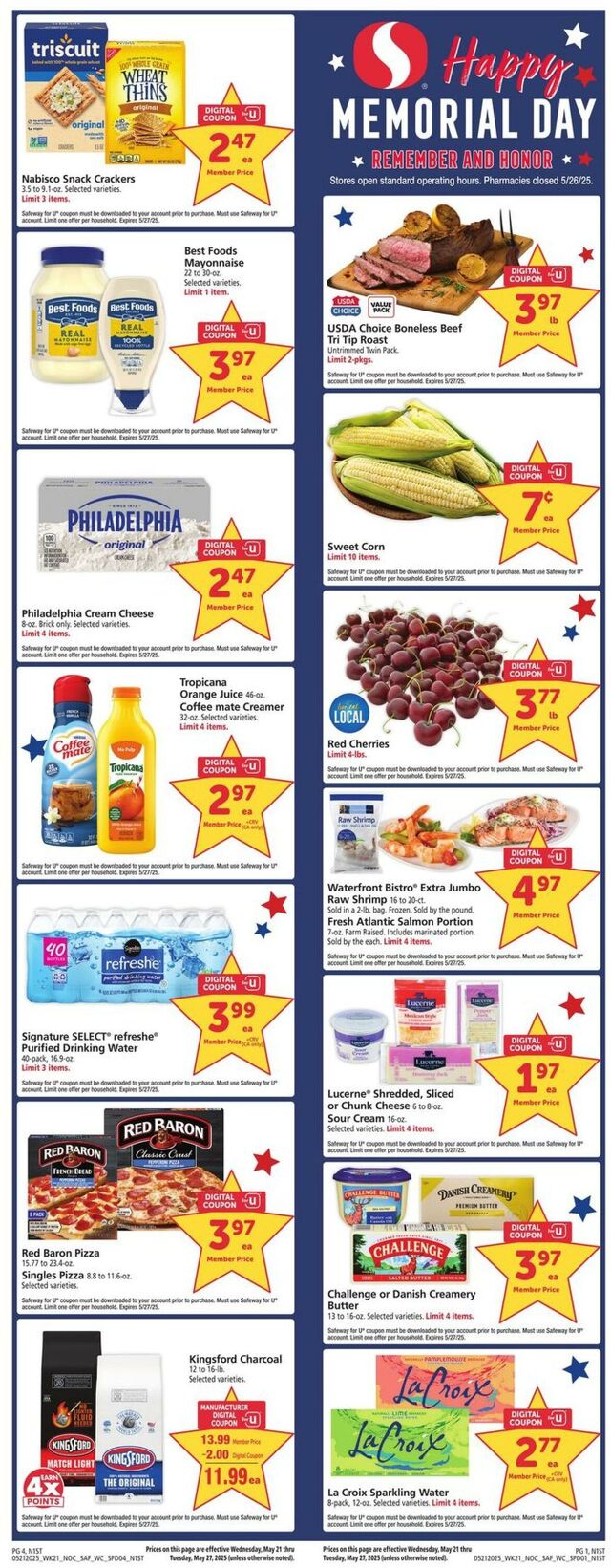 Catalogue Safeway from 05/21/2025