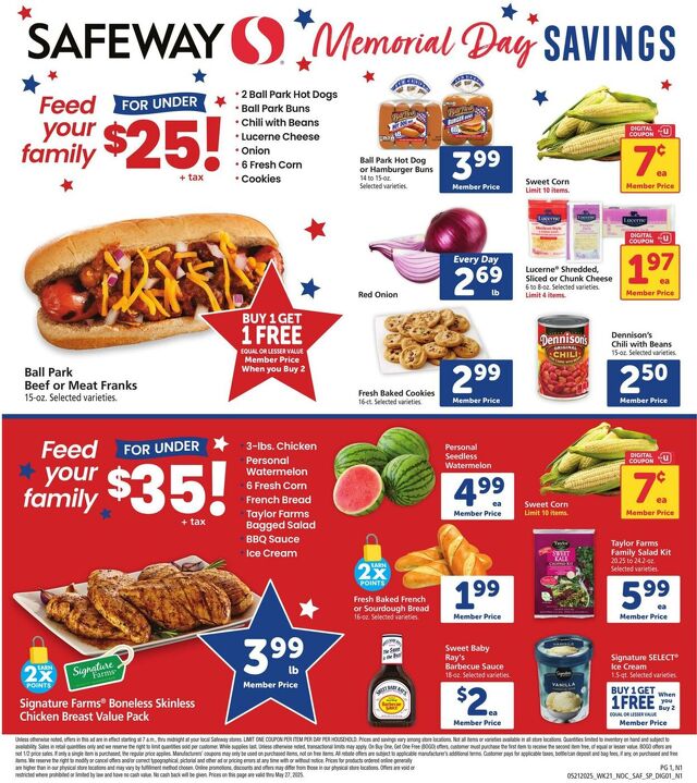 Catalogue Safeway from 05/21/2025