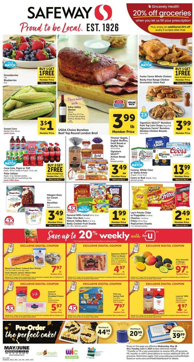 Catalogue Safeway from 05/28/2025