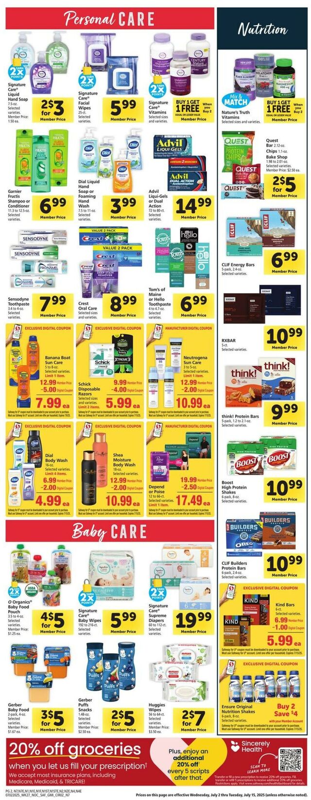 Catalogue Safeway from 07/02/2025