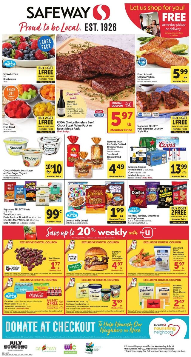 Catalogue Safeway from 07/16/2025