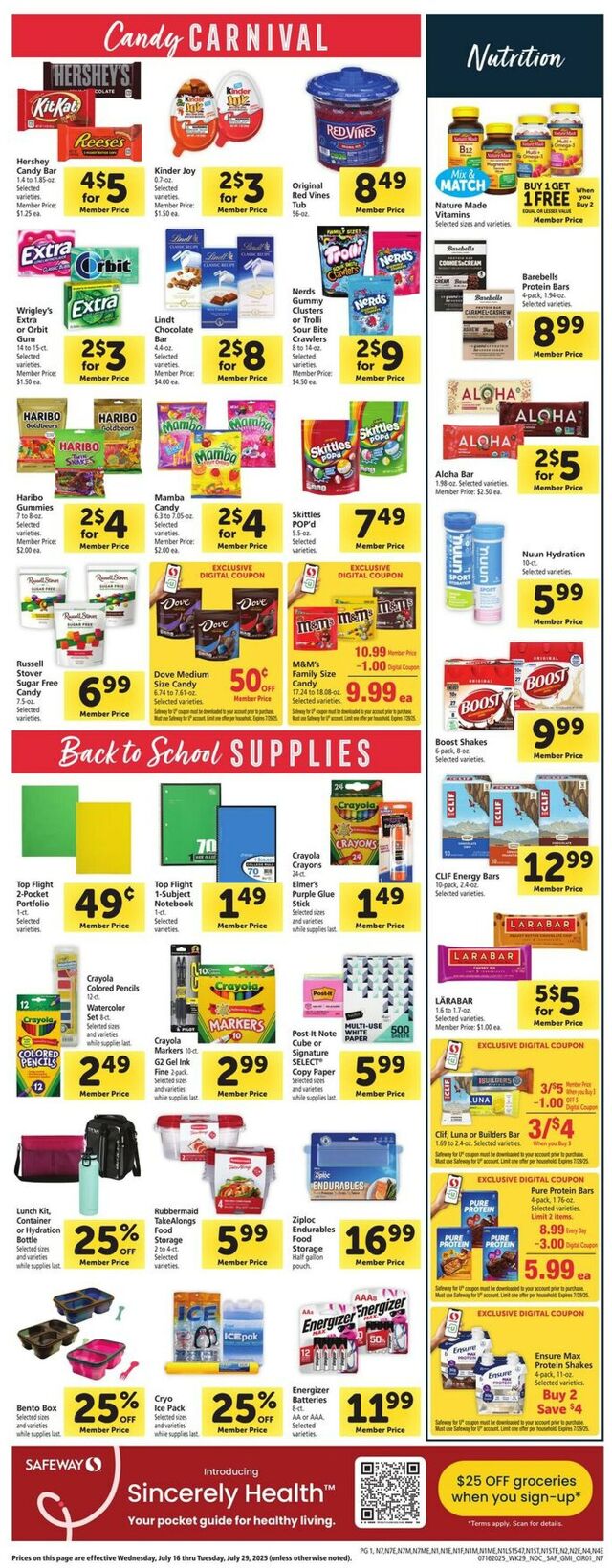 Catalogue Safeway from 07/16/2025