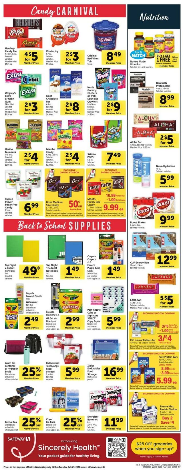 Catalogue Safeway from 07/23/2025