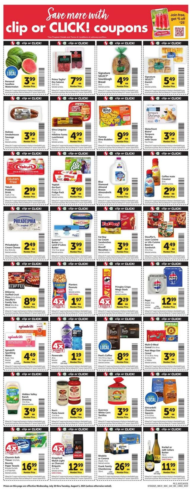 Catalogue Safeway from 07/30/2025