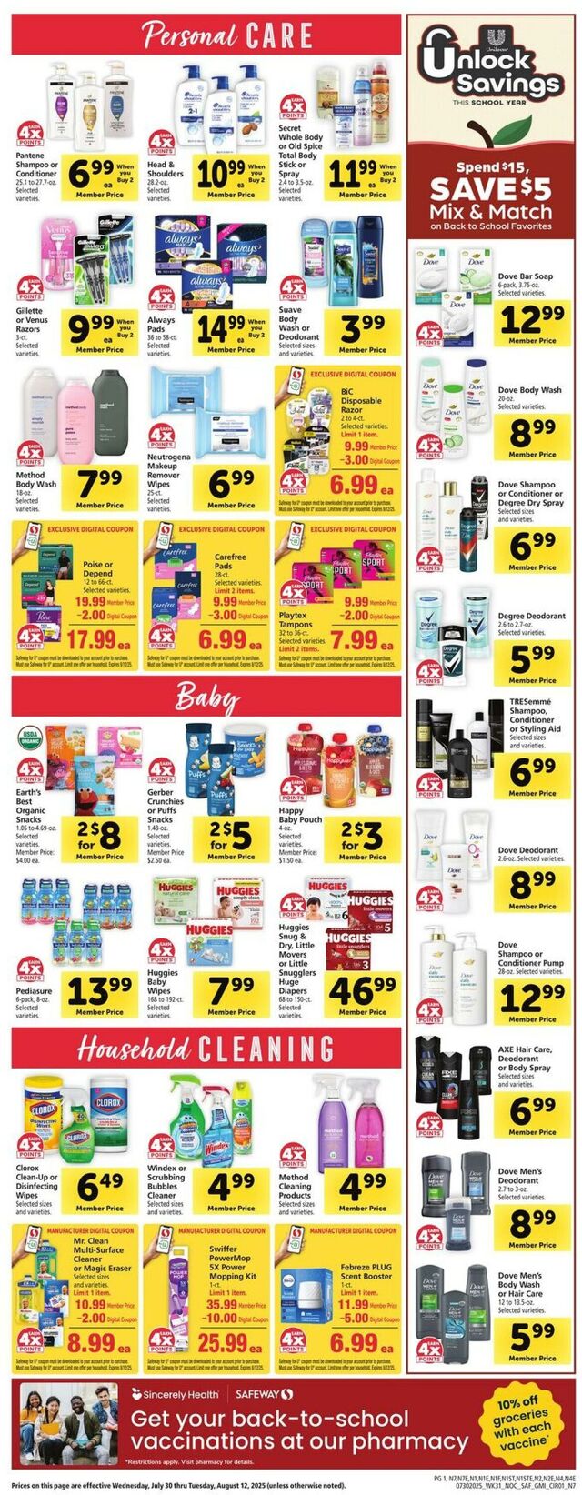 Catalogue Safeway from 07/30/2025