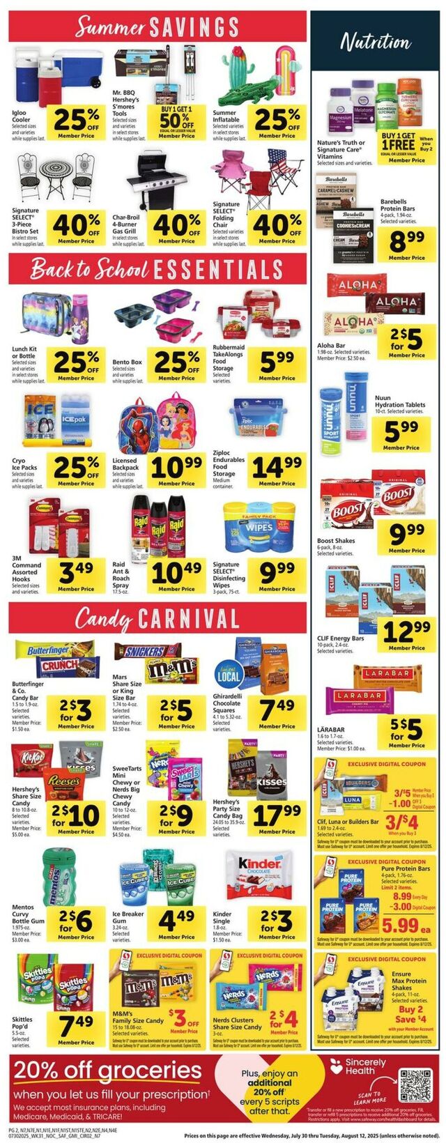 Catalogue Safeway from 07/30/2025