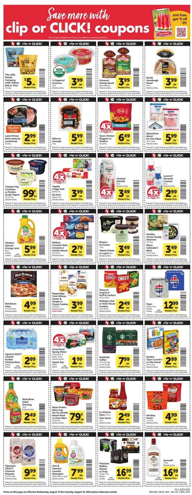 Catalogue Safeway from 08/13/2025