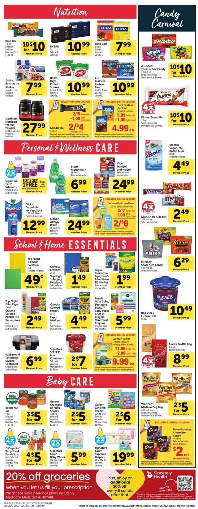 Catalogue Safeway from 08/13/2025