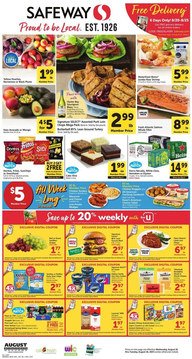 Catalogue Safeway from 08/20/2025