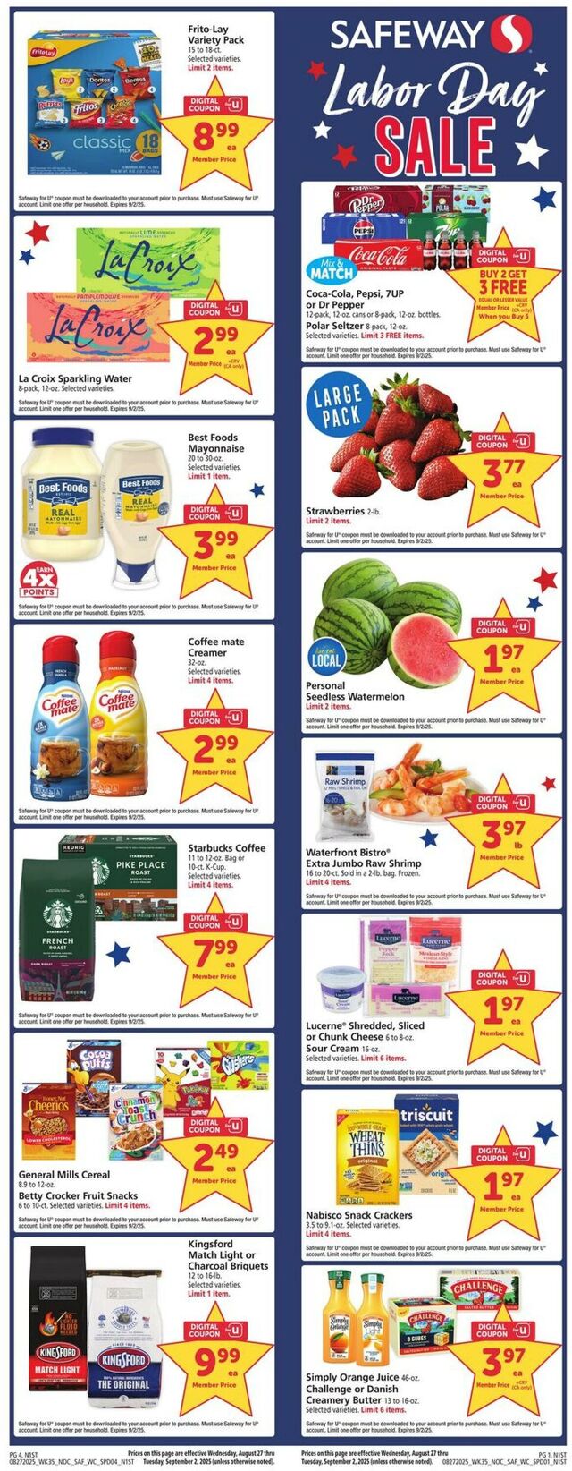 Catalogue Safeway from 08/27/2025
