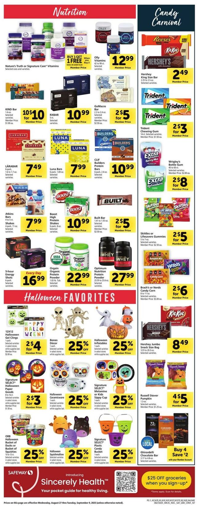 Catalogue Safeway from 08/27/2025