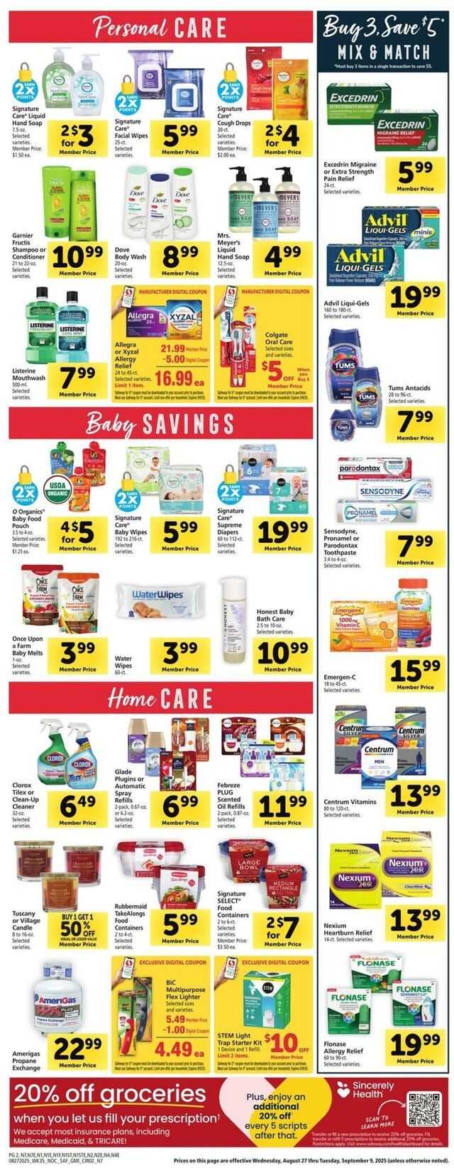 Catalogue Safeway from 08/27/2025