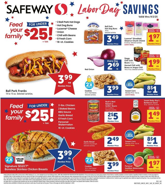 Catalogue Safeway from 08/27/2025