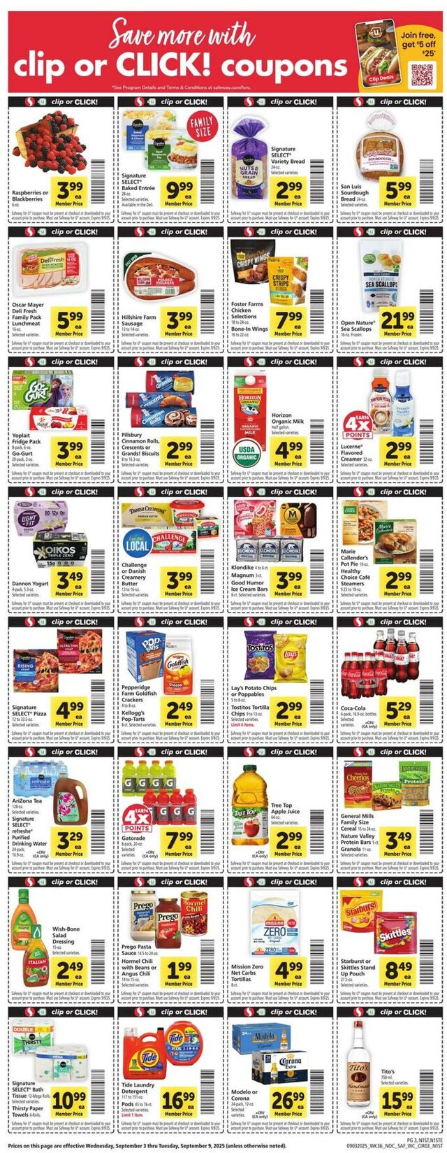 Catalogue Safeway from 09/03/2025
