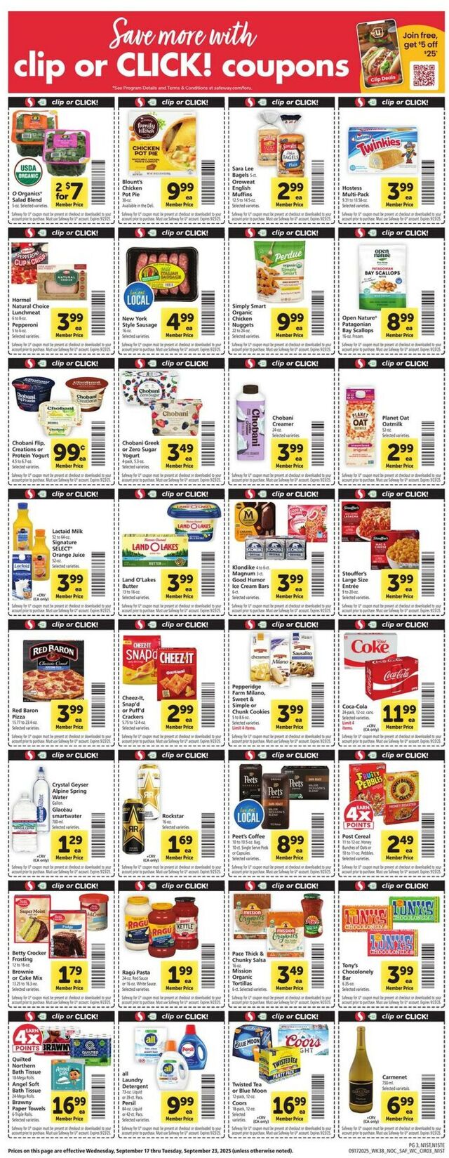 Catalogue Safeway from 09/17/2025