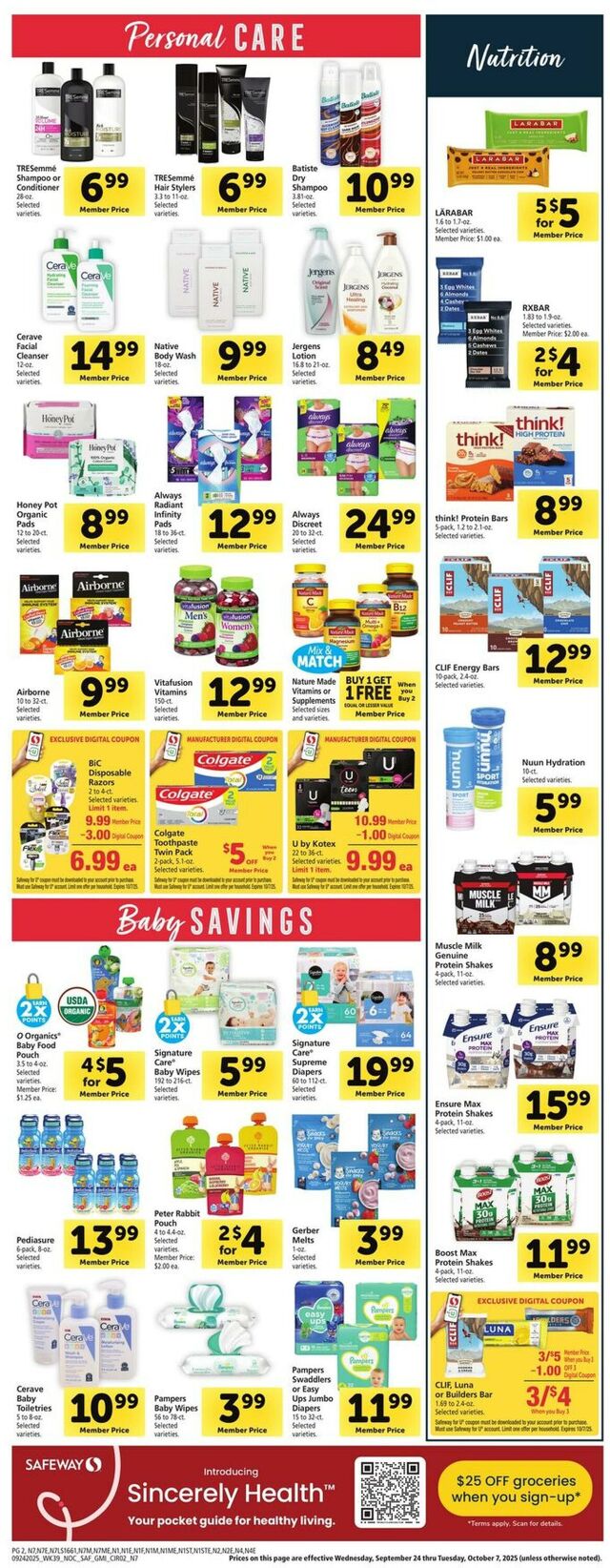 Catalogue Safeway from 09/24/2025