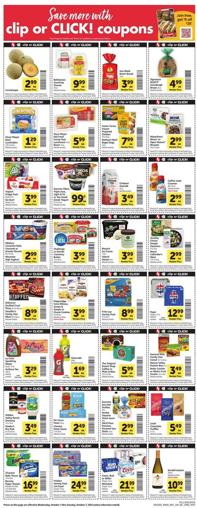 Catalogue Safeway from 10/01/2025