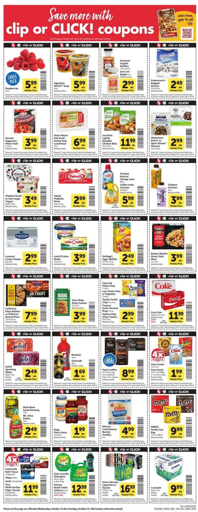 Catalogue Safeway from 10/15/2025